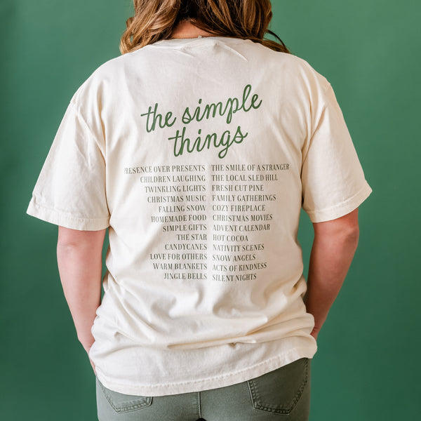 Notice The Simple Things - Simple Things List (f&b) - Comfort Colors Tee