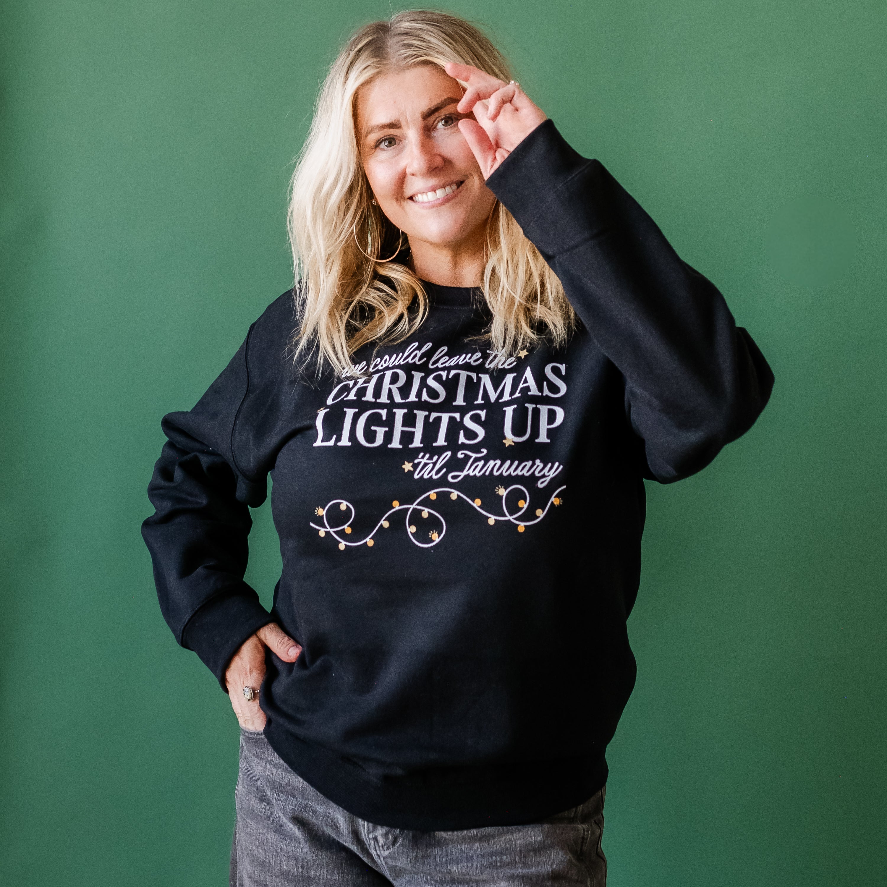 We Could Leave The Christmas Lights Up Til January - BASIC Fleece Little Mama Shirt Shop LLC