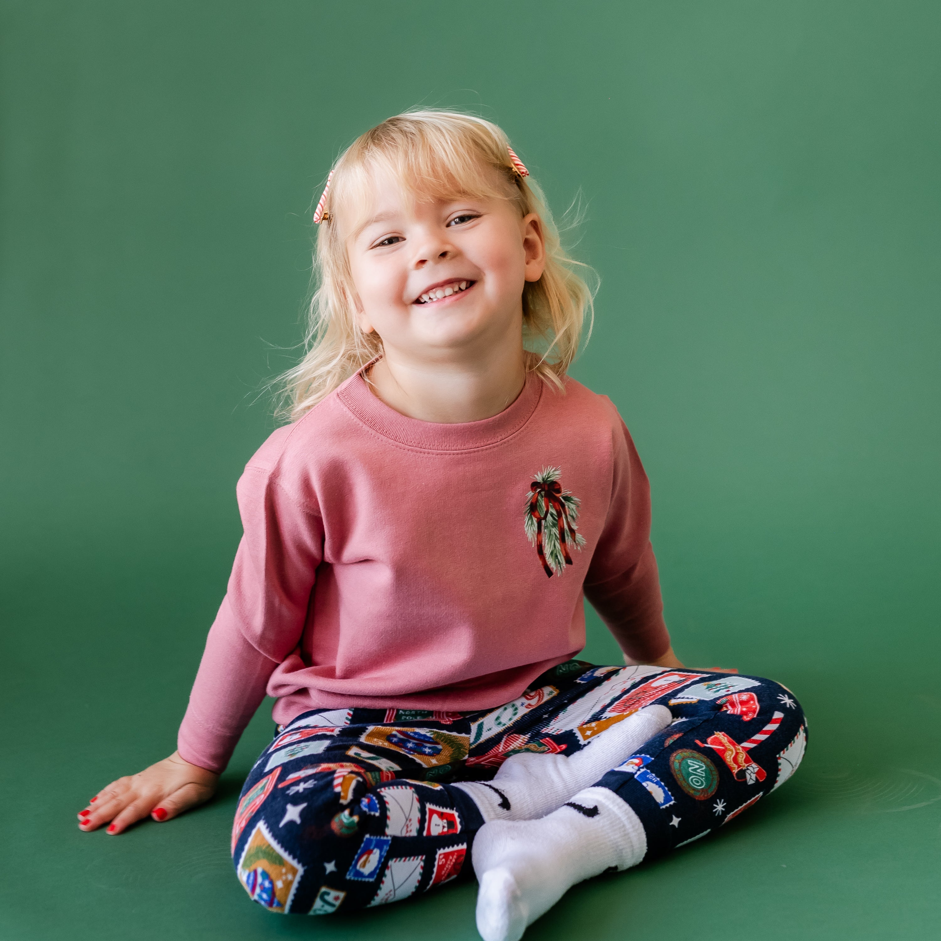 Merry Everything Happy Always (pf&b) - Child Sweater Little Mama Shirt Shop