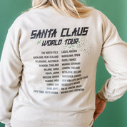 Santa Claus World Tour (f&b) - BASIC Fleece Little Mama Shirt Shop LLC