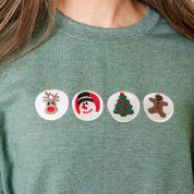 Embroidered Sugar Cookies - BASIC Fleece Crewneck Little Mama Shirt Shop LLC