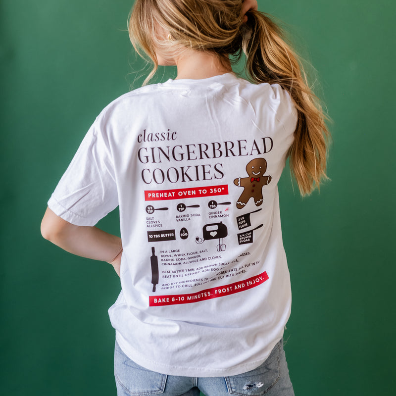 Gingerbread Cookie Recipe (pf&b)  - Comfort Colors Tee