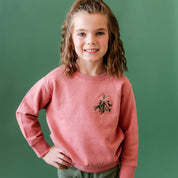 Embroidered Mistletoe (pocket) - Child Sweater Little Mama Shirt Shop