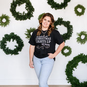 We Could Leave The Christmas Lights Up Til January - Comfort Colors Tee Little Mama Shirt Shop