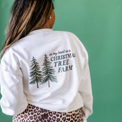 In My Heart Is A Christmas Tree Farm (pf&b) - BASIC Fleece Little Mama Shirt Shop LLC