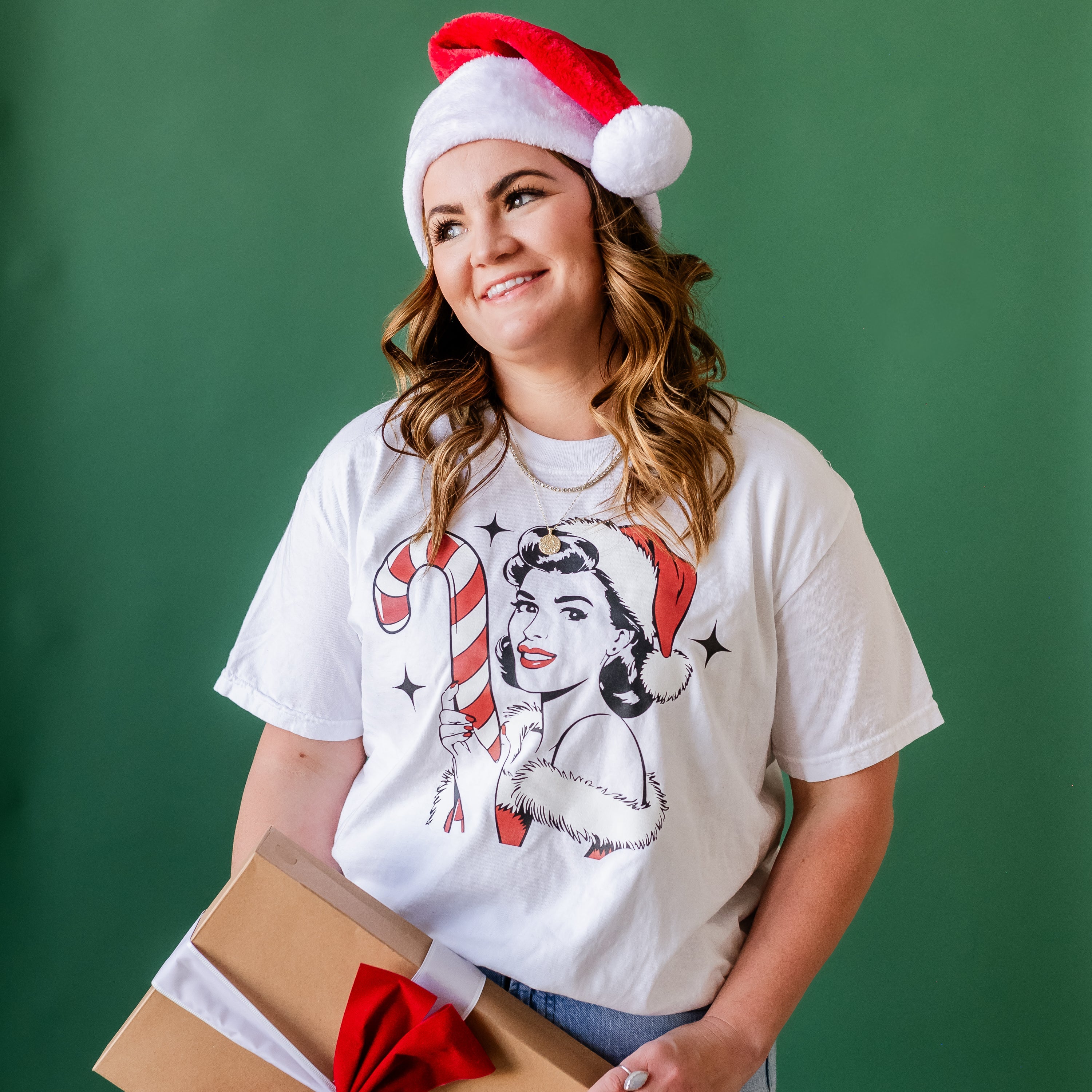 Classy Christmas Babe - Comfort Colors Tee Little Mama Shirt Shop