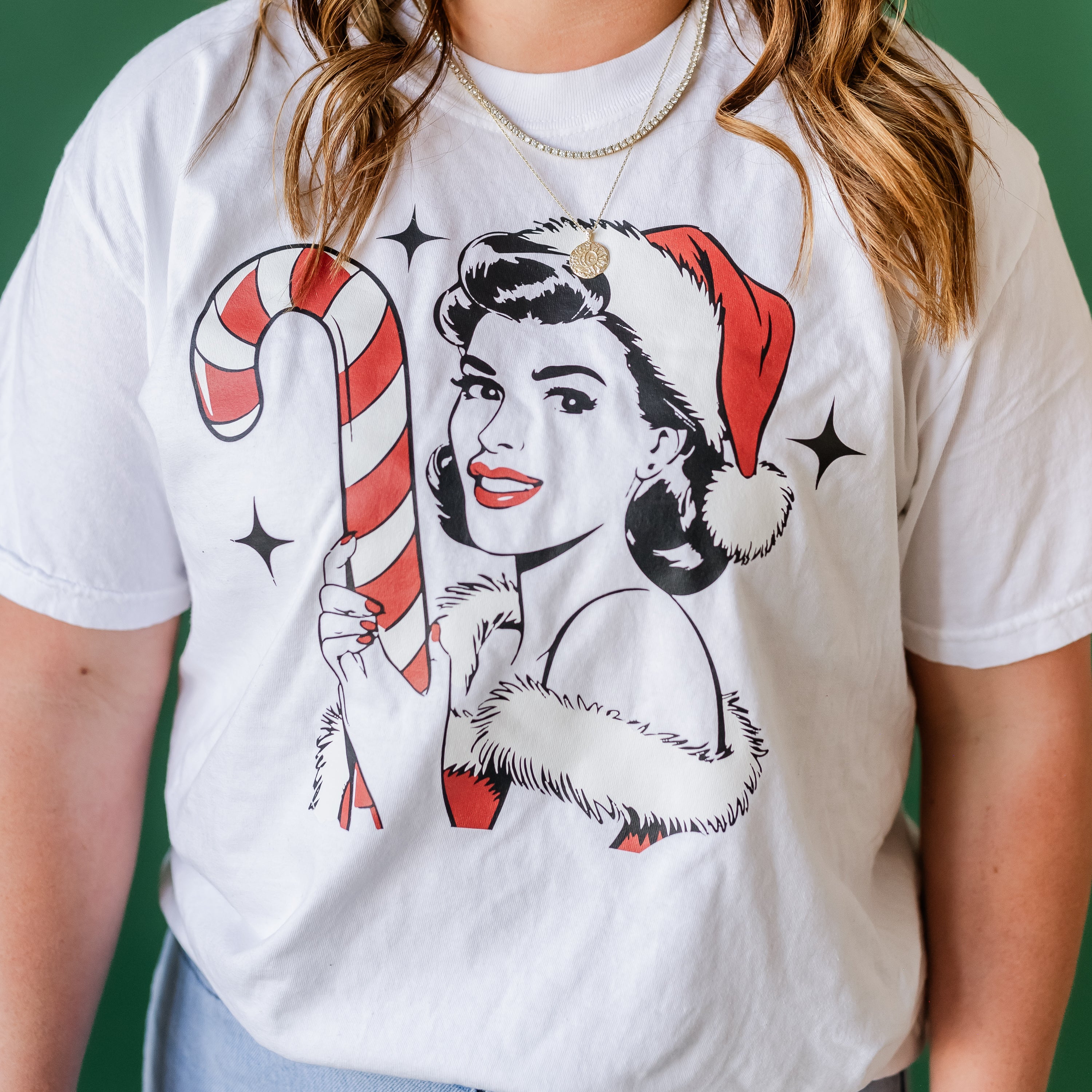 Classy Christmas Babe - Comfort Colors Tee Little Mama Shirt Shop