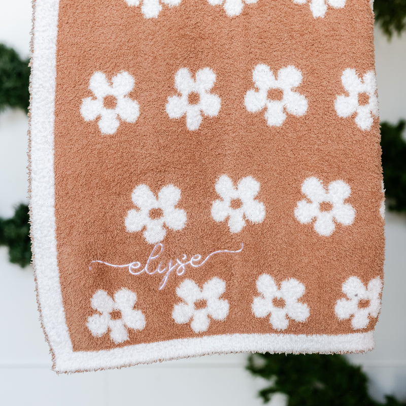 Youth/Adult - Flower Blanket - LMSS® Exclusive - Custom Embroidered Name