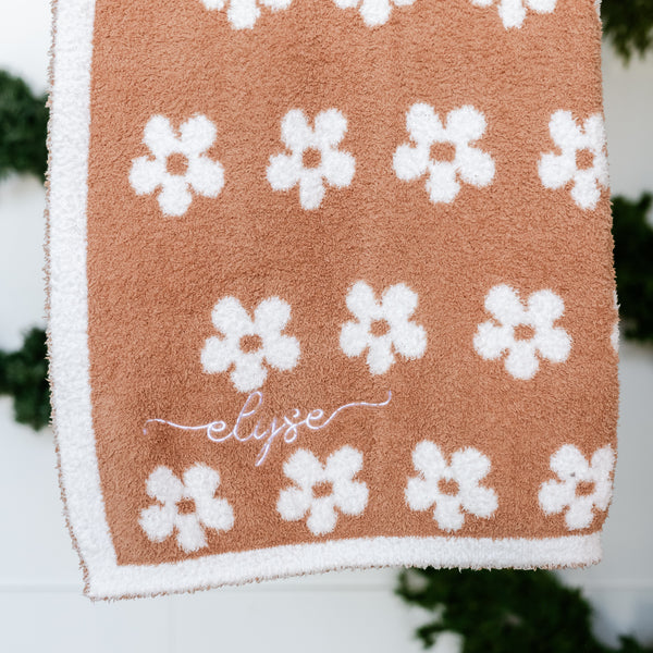 Toddler/Child - Flower Blanket - LMSS® Exclusive - Custom Embroidered Name