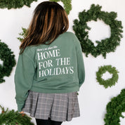Embroidered/Printed PIGMENT Crewneck (pf&b) - Snowglobe / There's No Place Like Home Little Mama Shirt Shop LLC