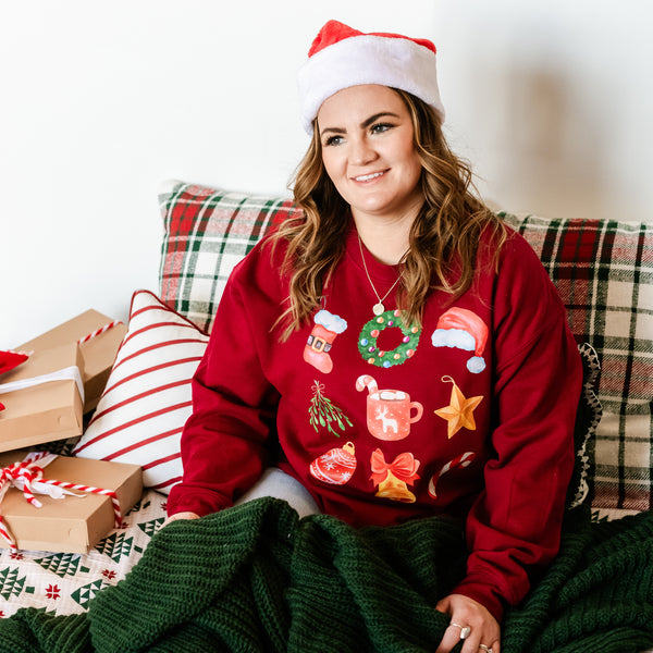 Classic Watercolor Christmas - BASIC Fleece