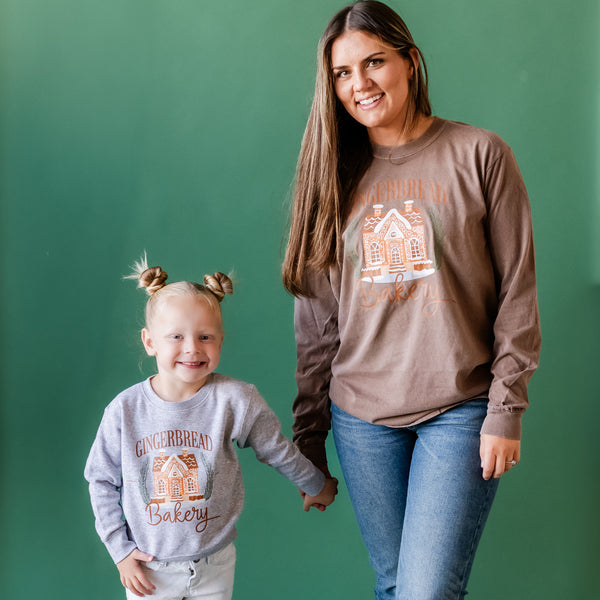 Gingerbread Bakery - LONG SLEEVE Comfort Colors Tee