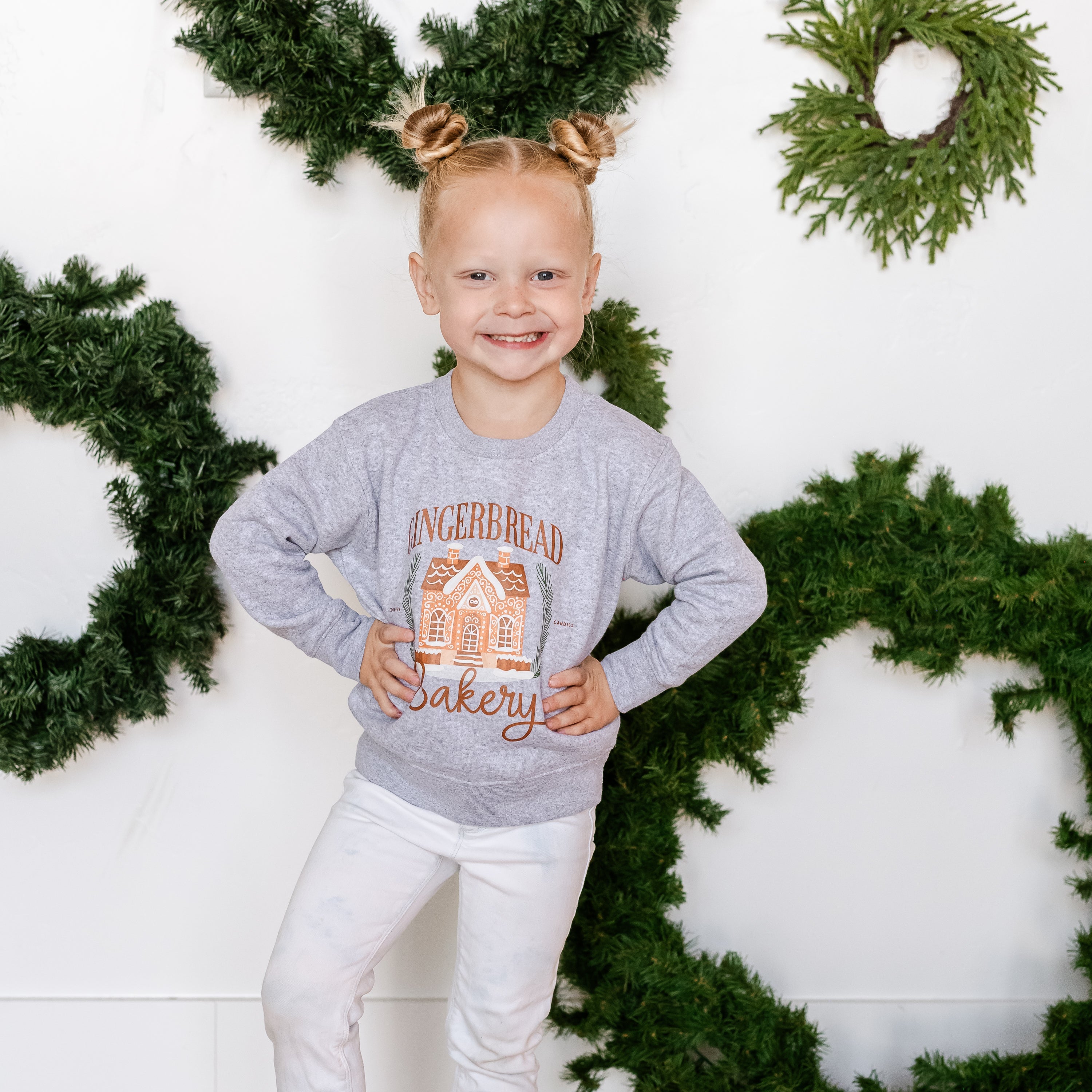 Gingerbread Bakery - Child Sweater Little Mama Shirt Shop