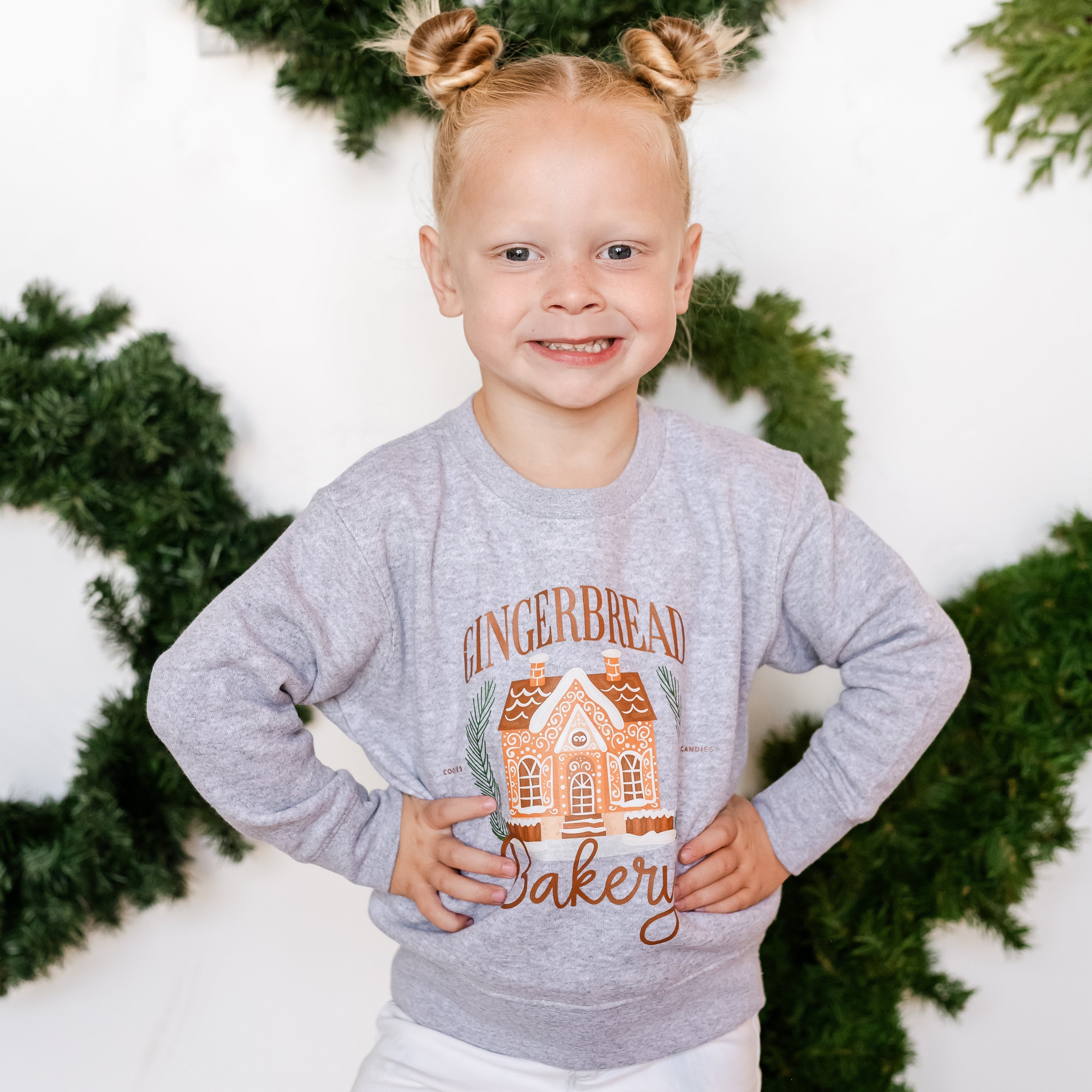 Gingerbread Bakery - Child Sweater Little Mama Shirt Shop