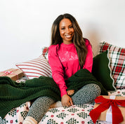 Nativity Scene - Embroidered Long Sleeve Comfort Colors Tee Little Mama Shirt Shop