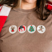 Embroidered Sugar Cookies - Comfort Colors Tee Little Mama Shirt Shop