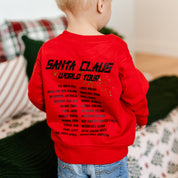 Santa Claus World Tour (f&b) - Child Sweater Little Mama Shirt Shop