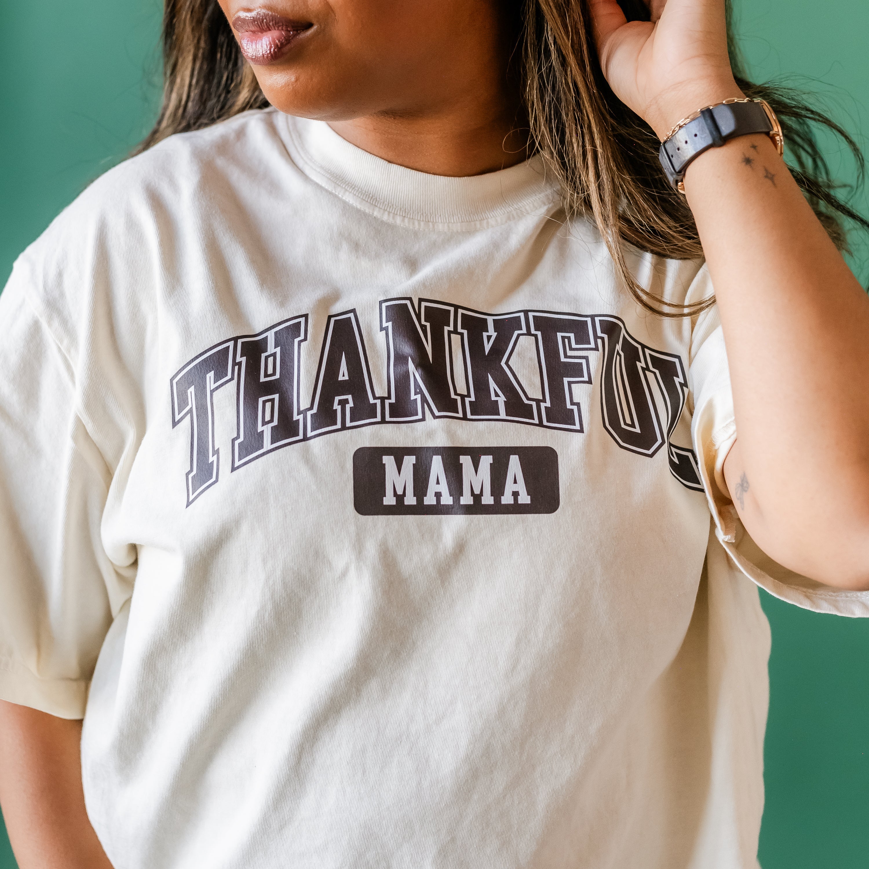 Thankful Mama - Comfort Colors Tee Little Mama Shirt Shop