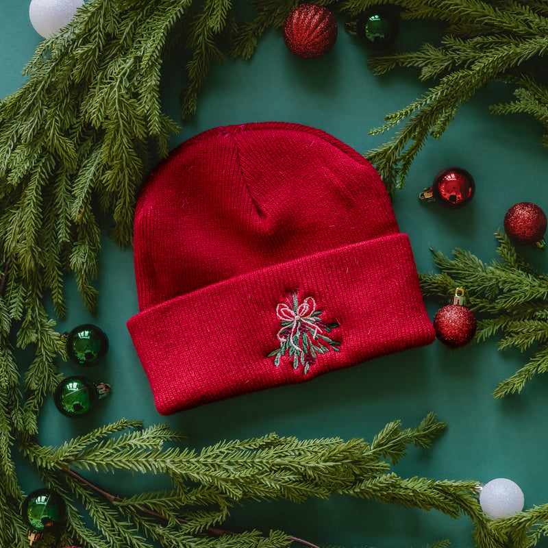 ADULT Beanie - Mistletoe