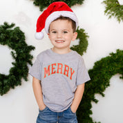 Merry (Varsity) - Child Tee Little Mama Shirt Shop