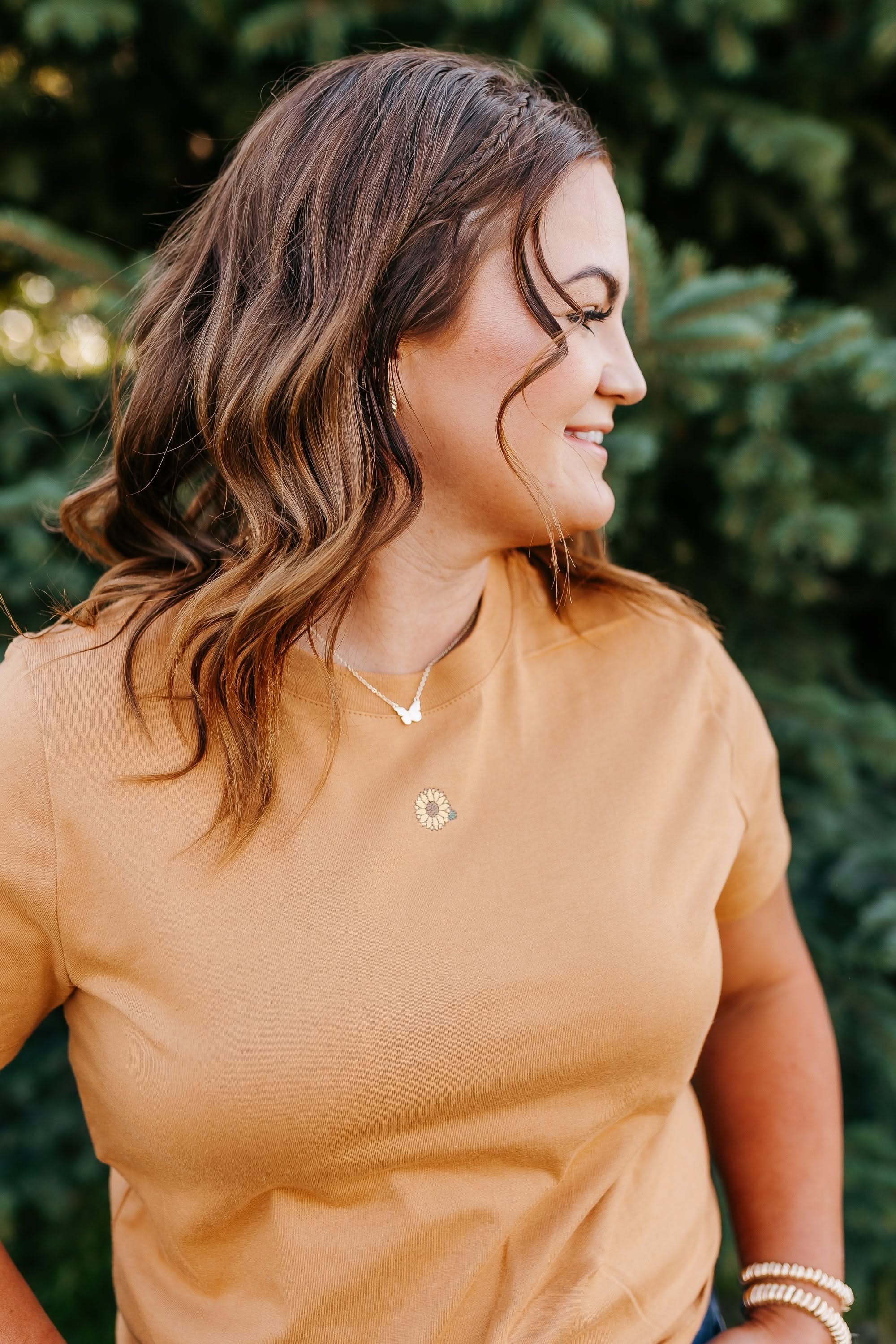 Fall Mini Symbols - Embroidered Women's Everyday Tee Little Mama Shirt Shop