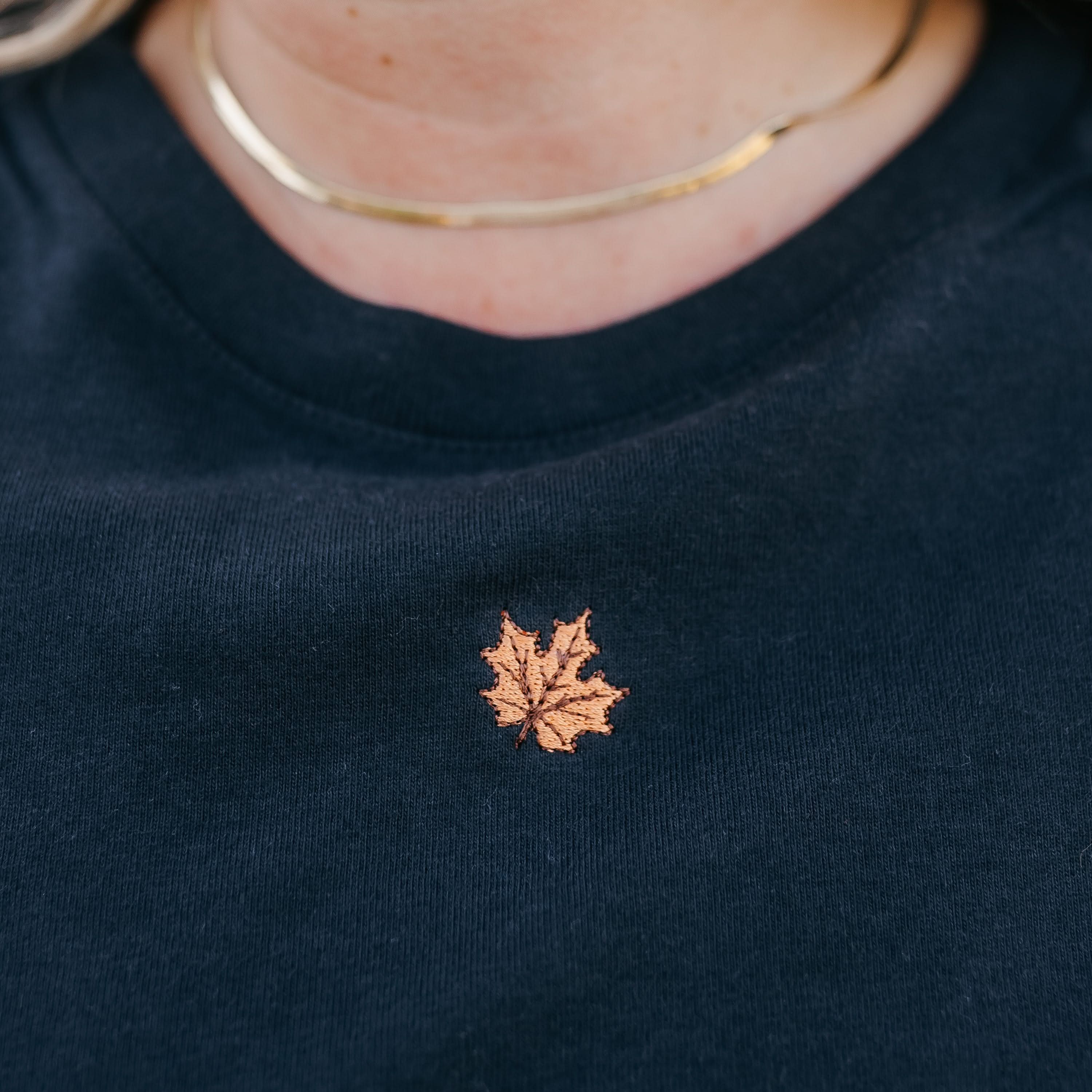 Fall Mini Symbols - Embroidered Women's Everyday Tee Little Mama Shirt Shop