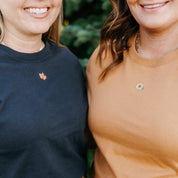 Fall Mini Symbols - Embroidered Women's Everyday Tee Little Mama Shirt Shop