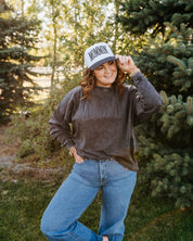 Puff Embroidered Trucker Hat - MOMMIN' Little Mama Shirt Shop