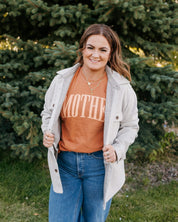 Puff Print MOTHER - Yam Comfort Colors Tee Little Mama Shirt Shop