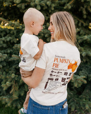 Homemade Pumpkin Pie - Set of 2 Ivory/Natural Tees Little Mama Shirt Shop