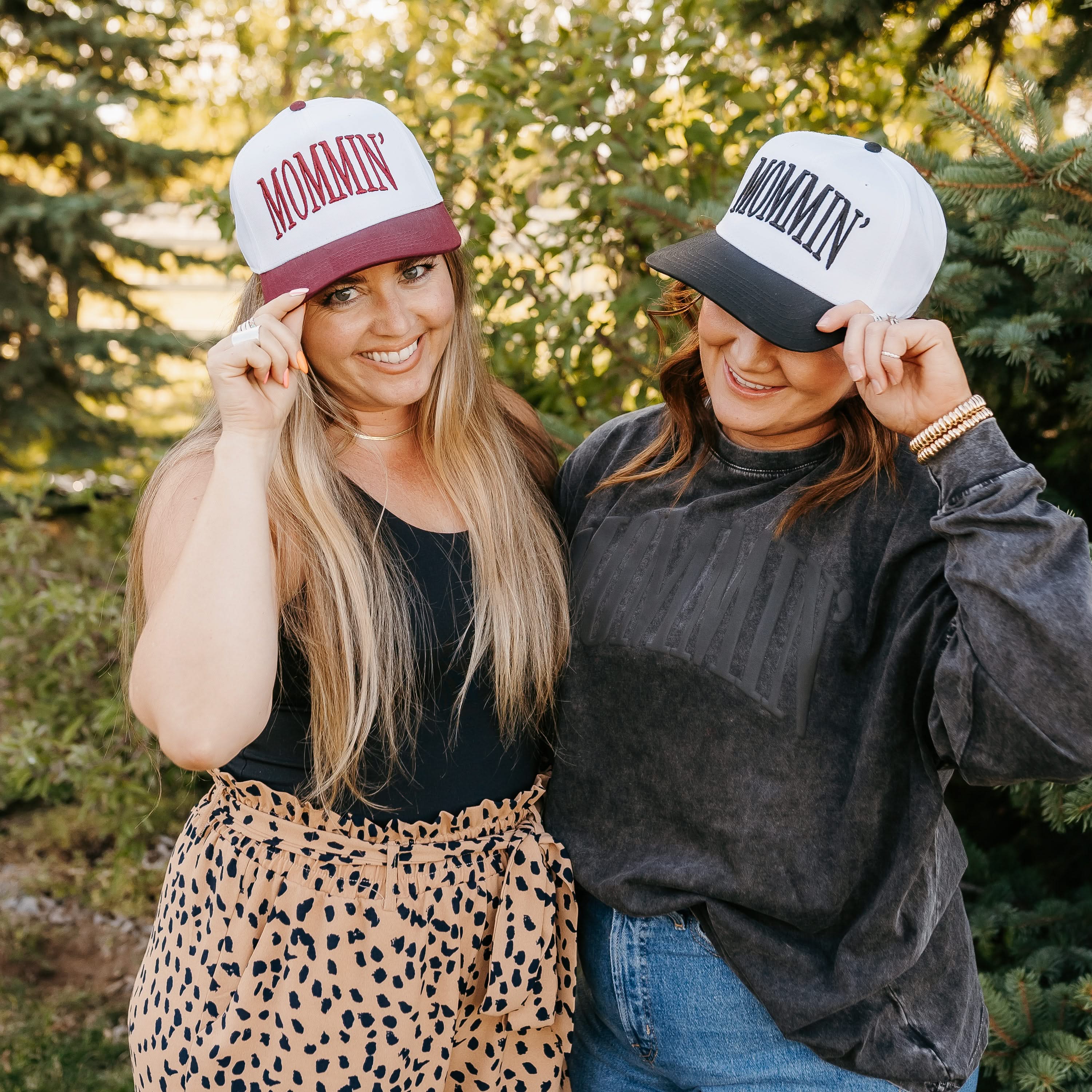 Puff Embroidered Trucker Hat - MOMMIN' Little Mama Shirt Shop