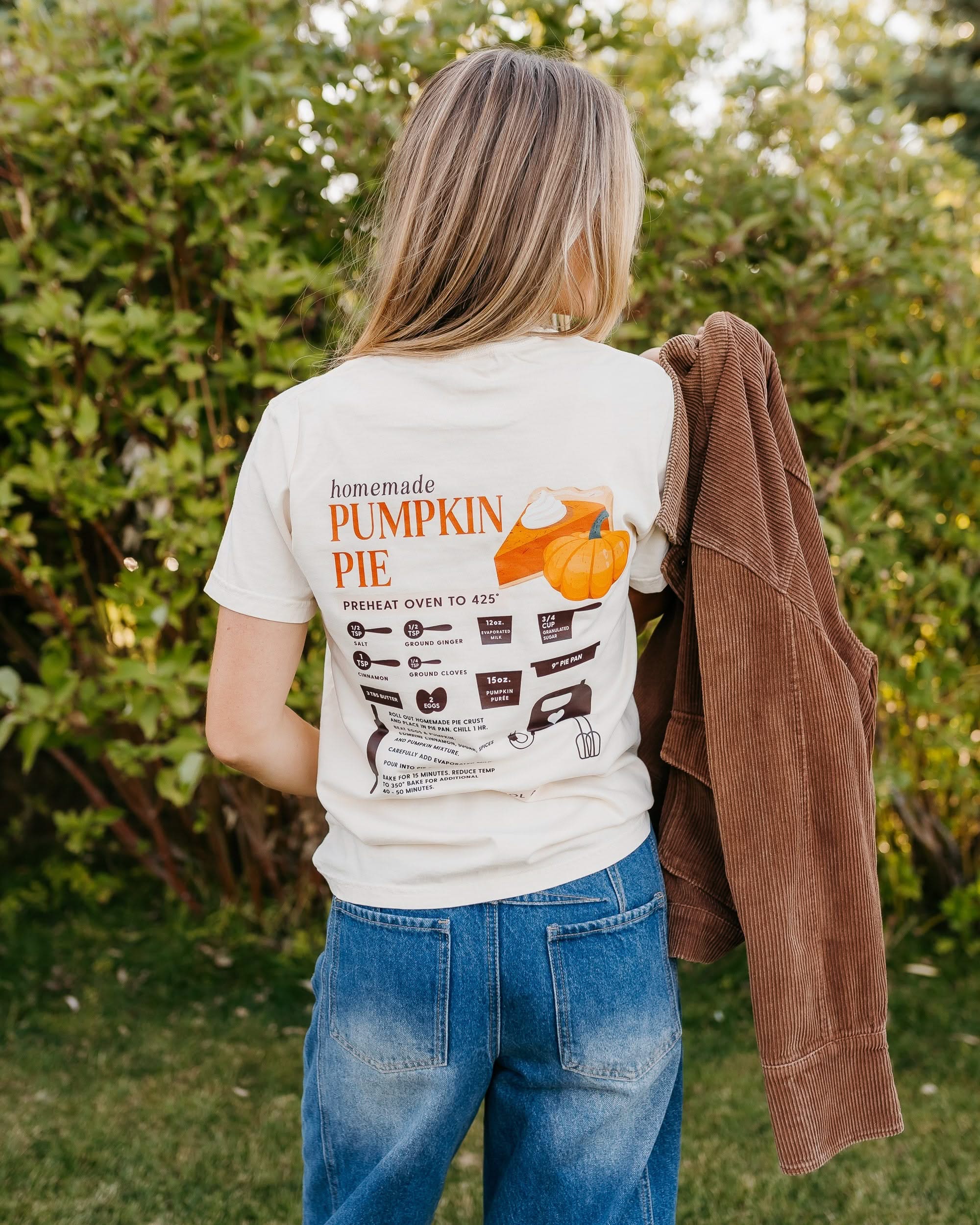 Homemade Pumpkin Pie - Comfort Colors Tee Little Mama Shirt Shop