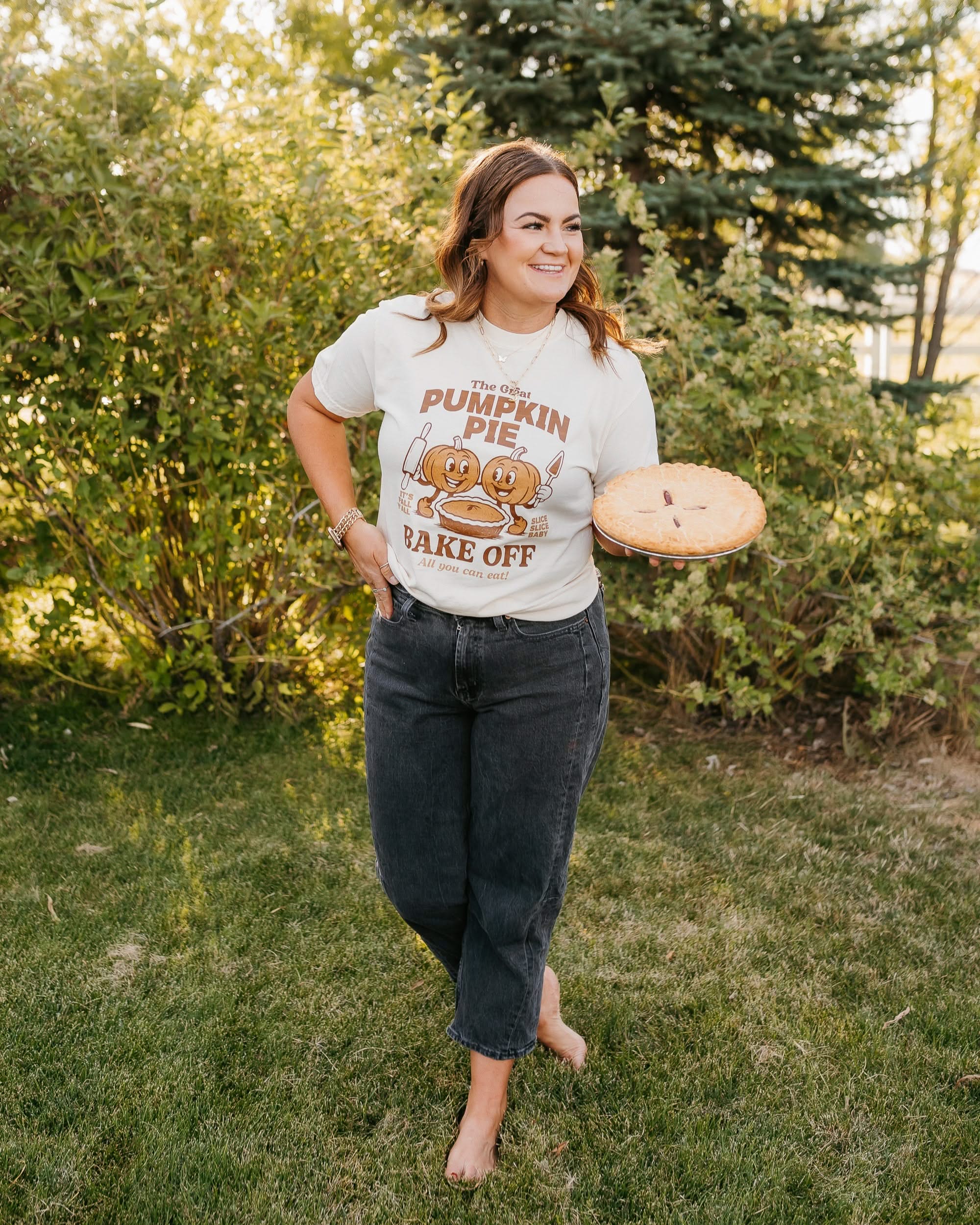 The Great Pumpkin Pie Bake-Off - Ivory Comfort Colors Tee Little Mama Shirt Shop