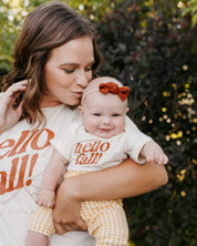 Hello Fall! - Natural Child Tee Little Mama Shirt Shop