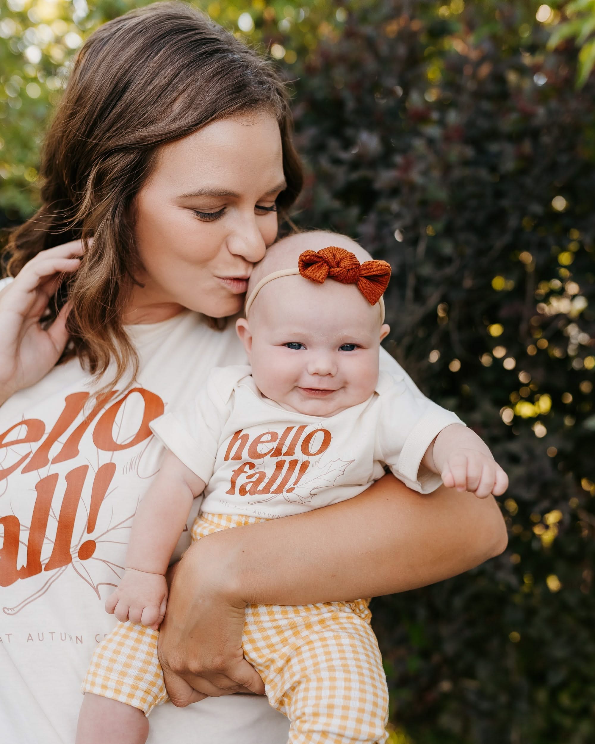 Hello Fall! - Natural Child Tee Little Mama Shirt Shop