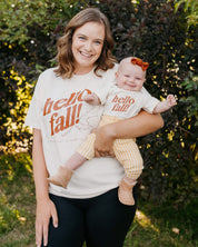 Hello Fall! - Ivory Comfort Colors Tee Little Mama Shirt Shop