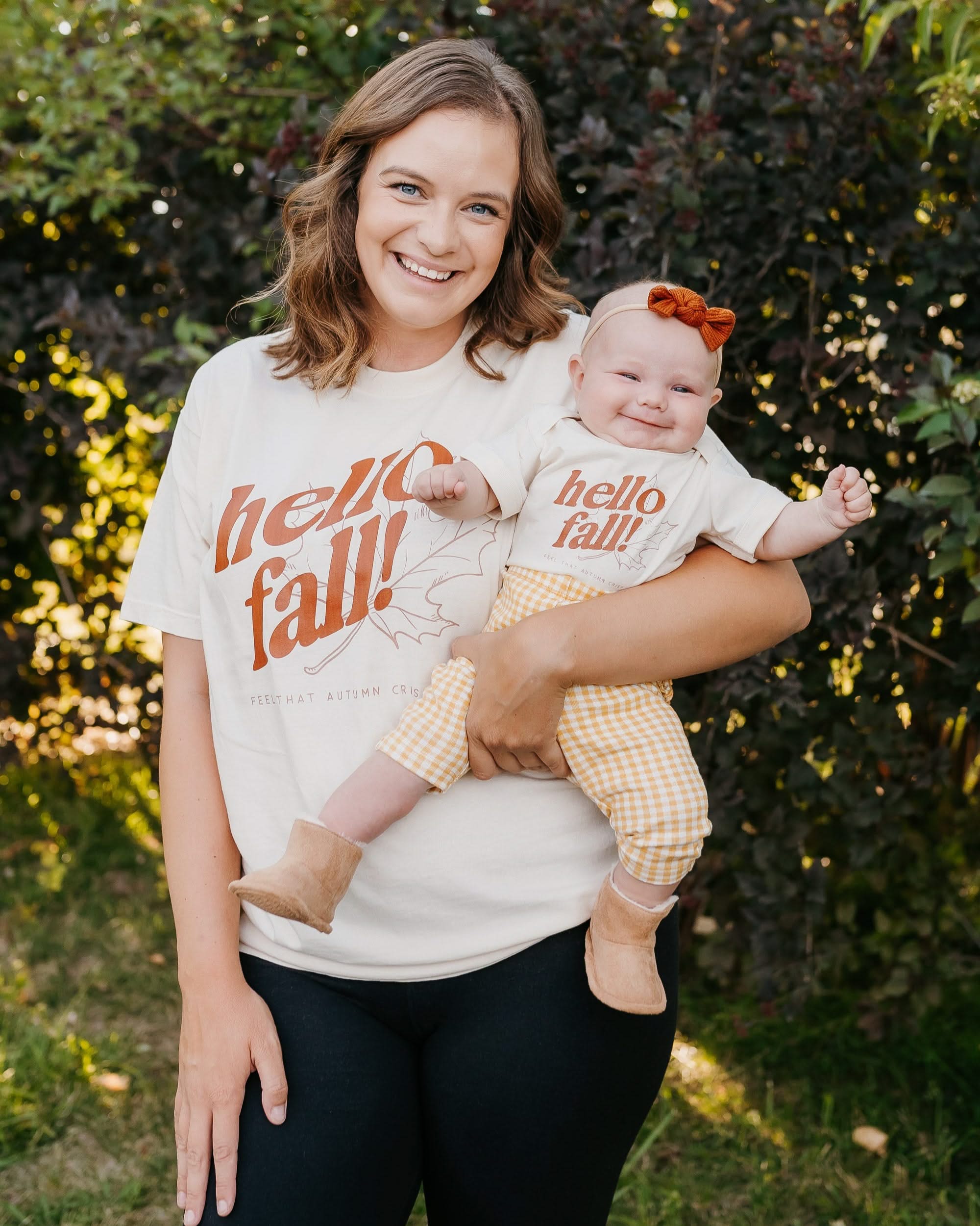 Hello Fall! - Ivory Comfort Colors Tee Little Mama Shirt Shop
