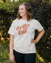 Hello Fall! - Ivory Comfort Colors Tee Little Mama Shirt Shop