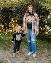 Pumpkin Season - Set of 2 Black BASIC Fleece Sweaters Little Mama Shirt Shop