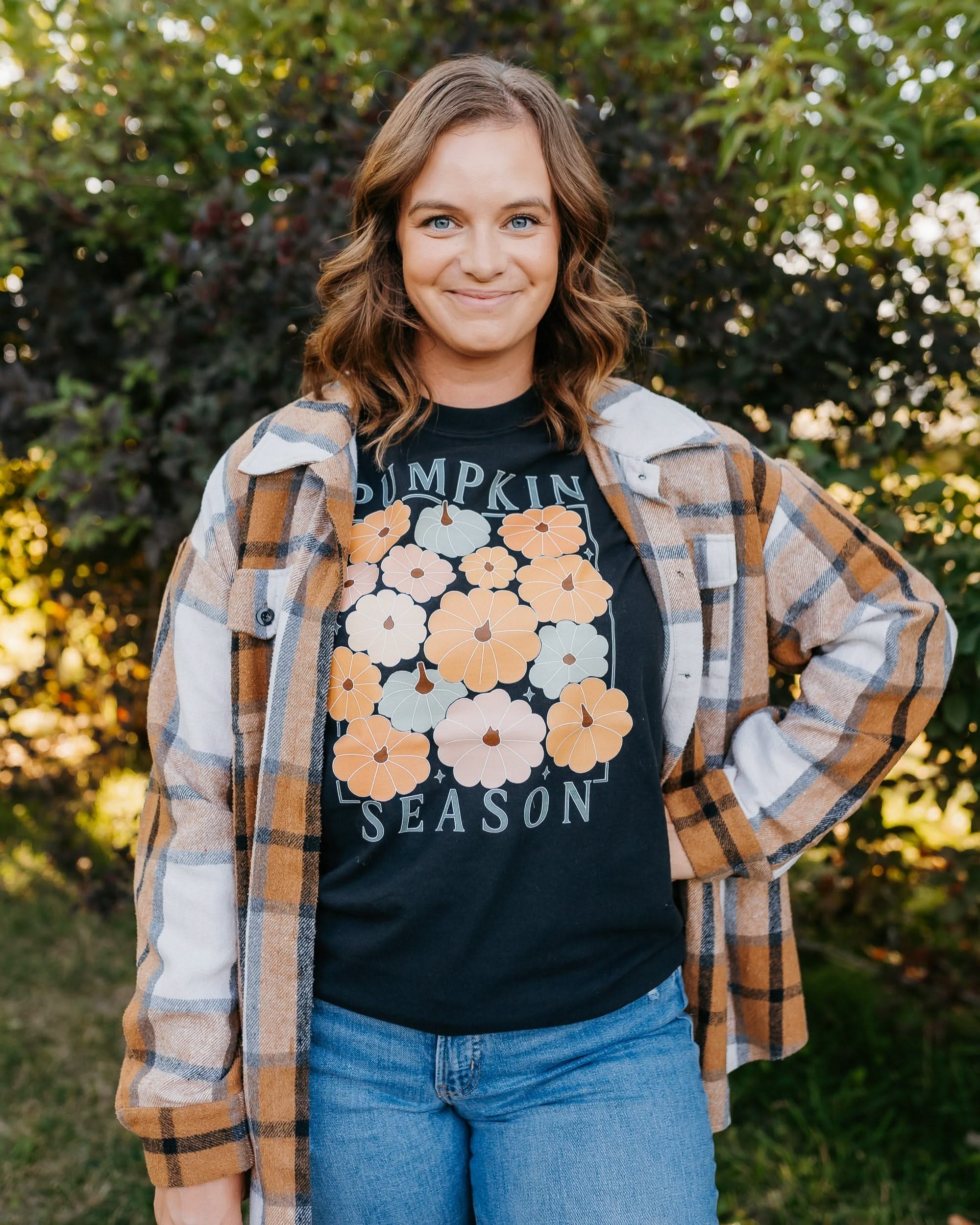 Pumpkin Season - Set of 2 Black BASIC Fleece Sweaters Little Mama Shirt Shop
