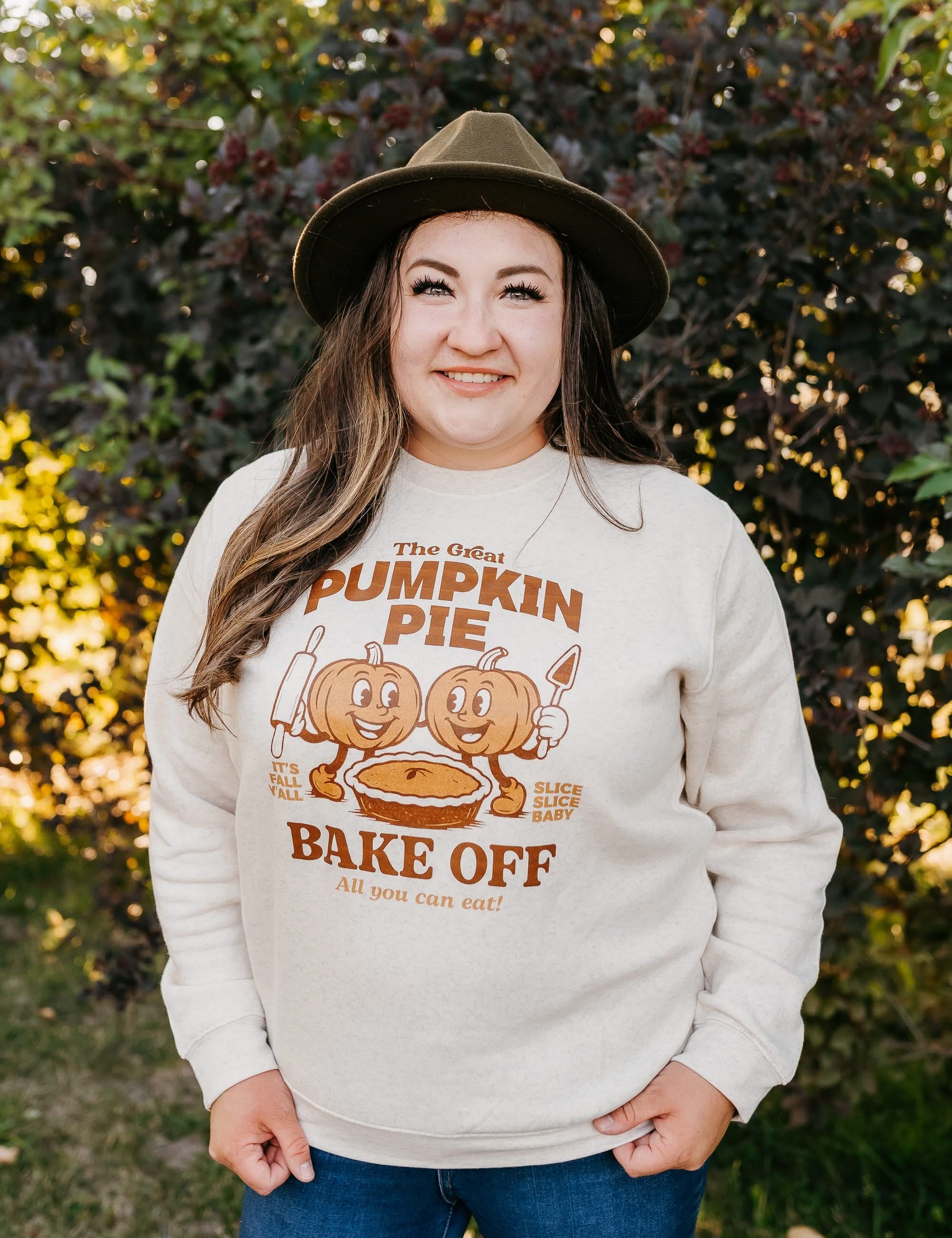The Great Pumpkin Pie Bake-Off - Natural Heather ELEVATED Fleece Little Mama Shirt Shop LLC