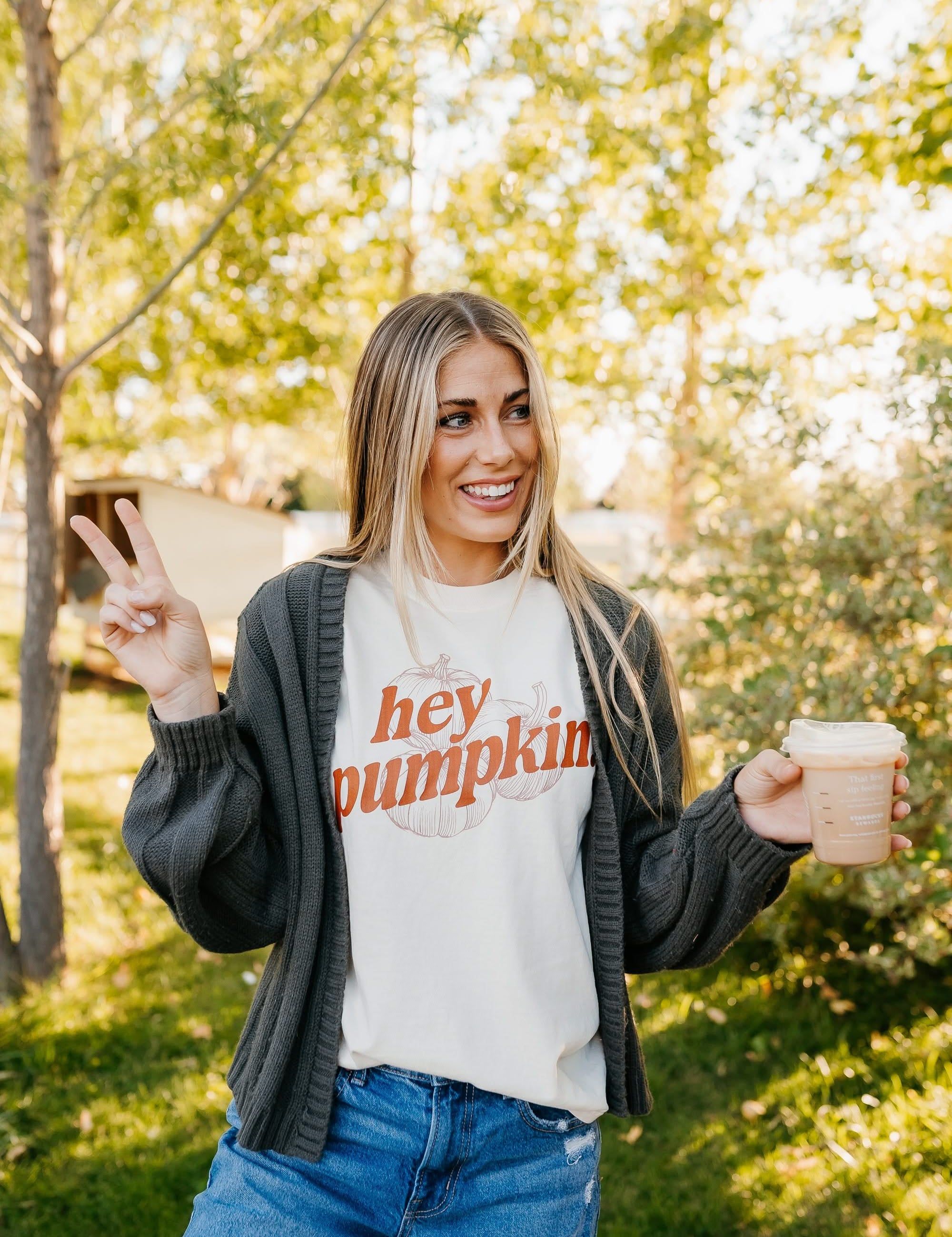 Hey Pumpkin! - Ivory Comfort Colors Tee Little Mama Shirt Shop