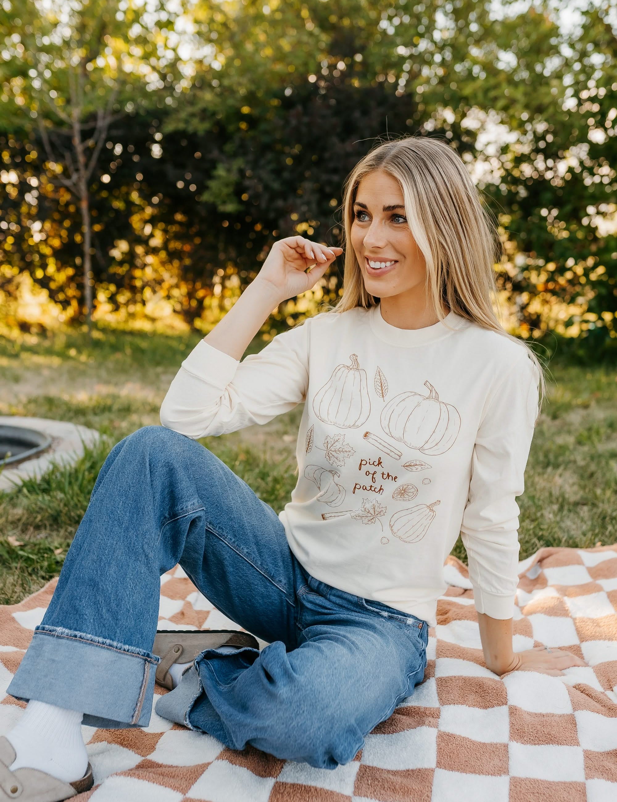 Pick of the Patch - LONG SLEEVE Comfort Colors Tee Little Mama Shirt Shop
