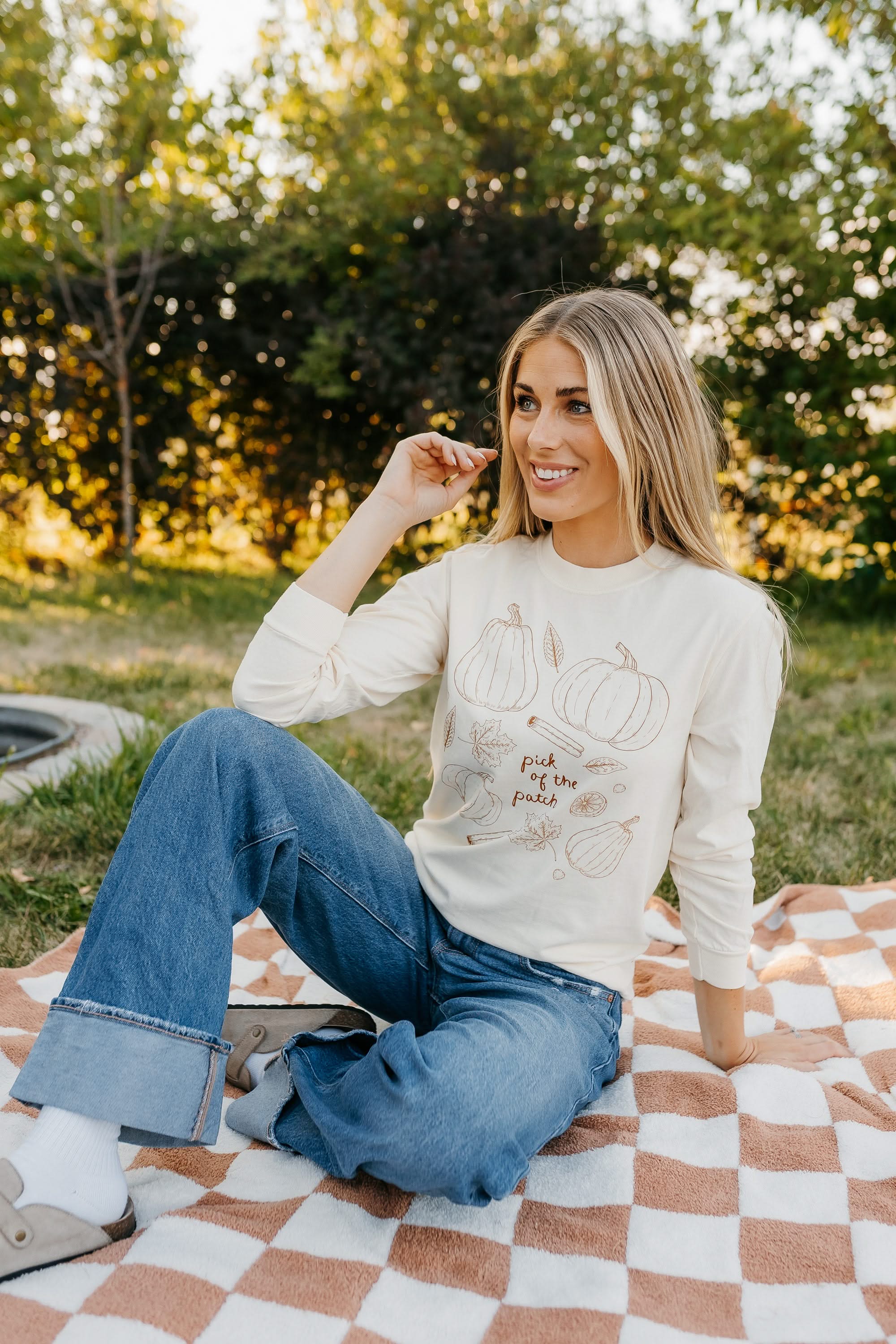 Pick of the Patch - LONG SLEEVE Comfort Colors Tee Little Mama Shirt Shop