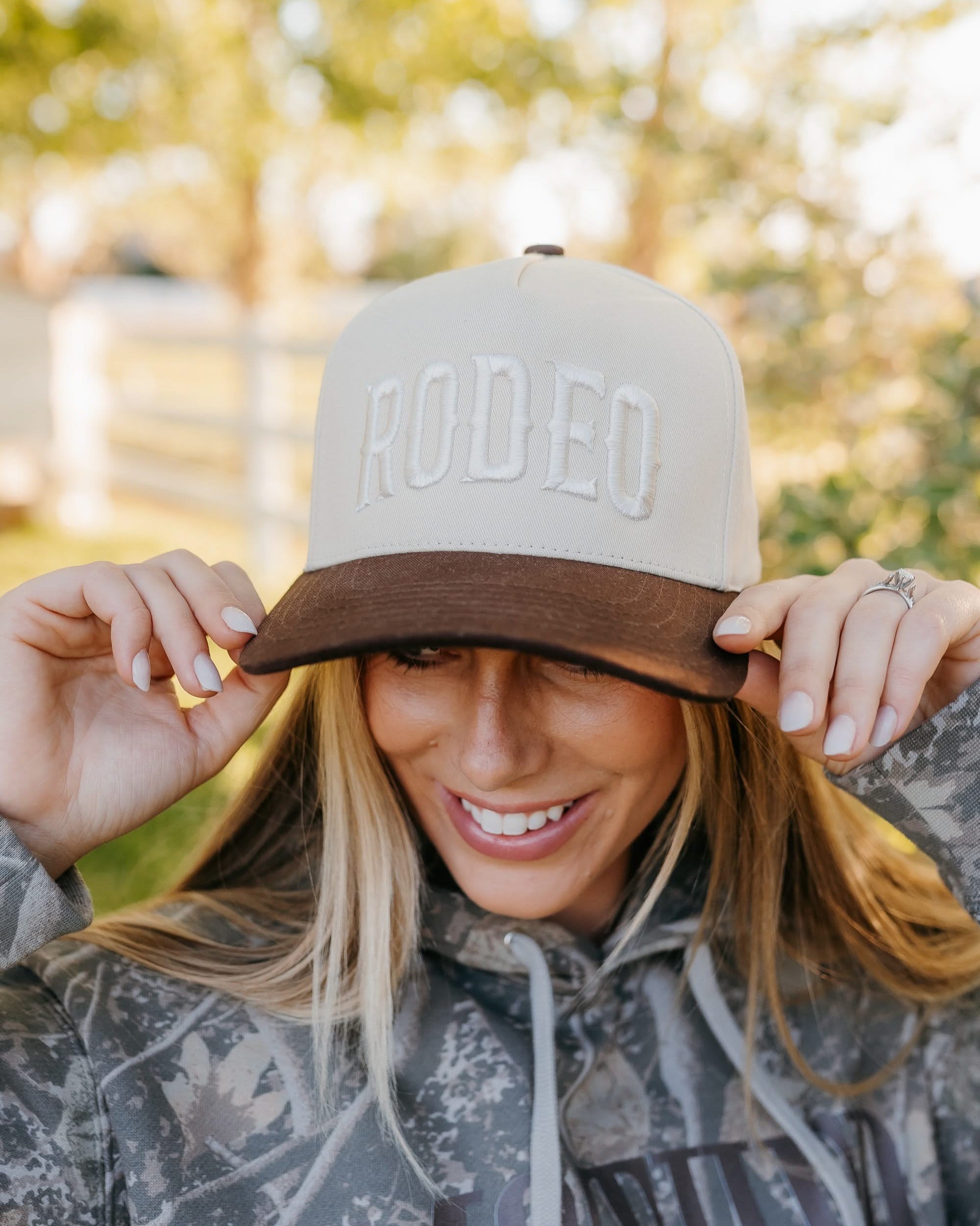 Puff Embroidered Trucker Hat - Adult Size - RODEO Little Mama Shirt Shop