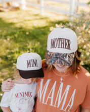 Puff Embroidered Trucker Hat - MOTHER Little Mama Shirt Shop