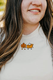 Fall Friends (center) - Ivory Comfort Colors Tee Little Mama Shirt Shop