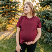 Fall Mini Symbols - Embroidered Women's Everyday Tee Little Mama Shirt Shop
