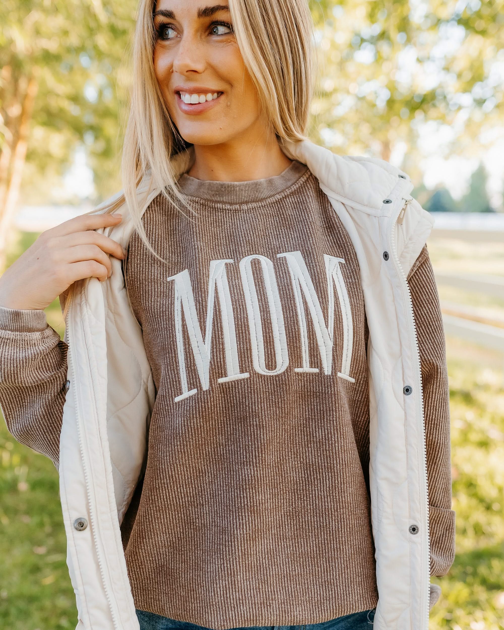  Cream Thread - Tall Varsity Names Little Mama Shirt Shop LLC