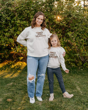 Times and Seasons (f&wd) - Natural Heather - Set of 2 ELEVATED Fleece Sweaters Little Mama Shirt Shop